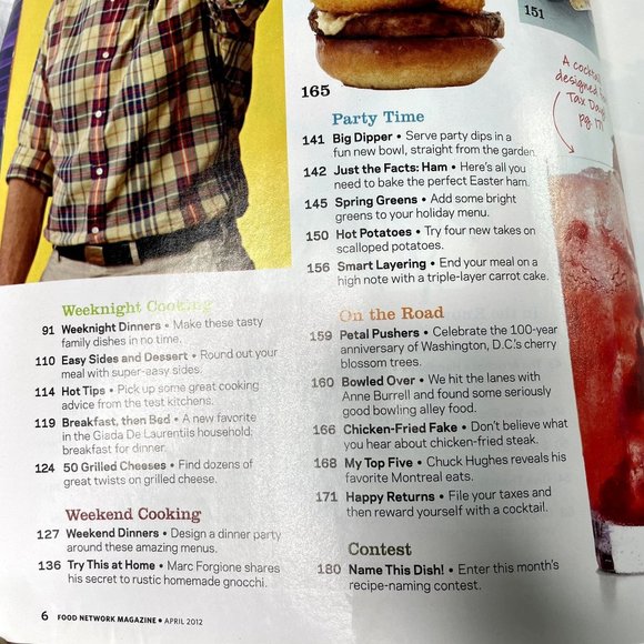 Food Network Magazine April 2012 Vol 5 No 3 Cooking Tips 122 Recipes u - Picture 7 of 10